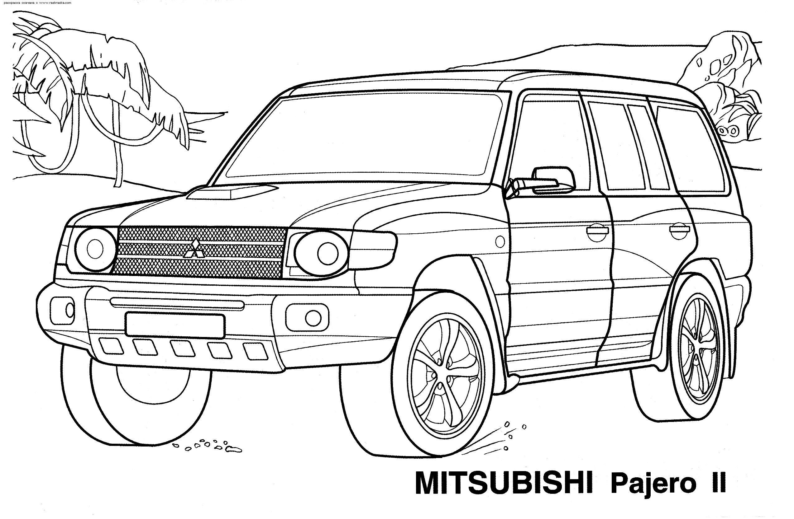 Print Out Army Jeep Coloring Page For Kids 10
