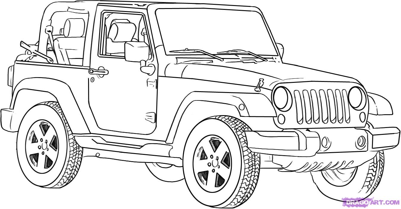 20 best ideas for coloring   Coloring Page Jeep