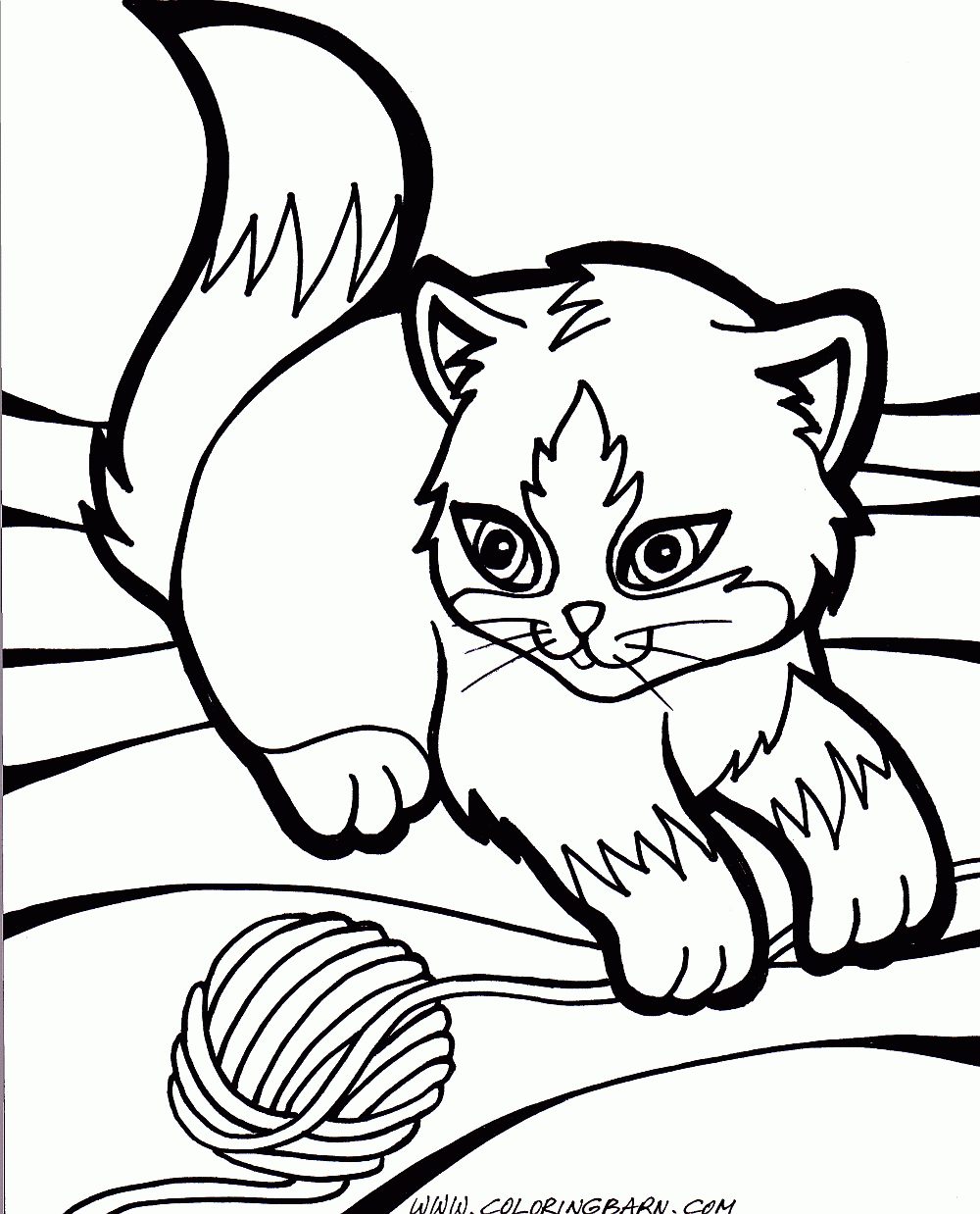  Kitten  coloring  pages  to download and print for free 