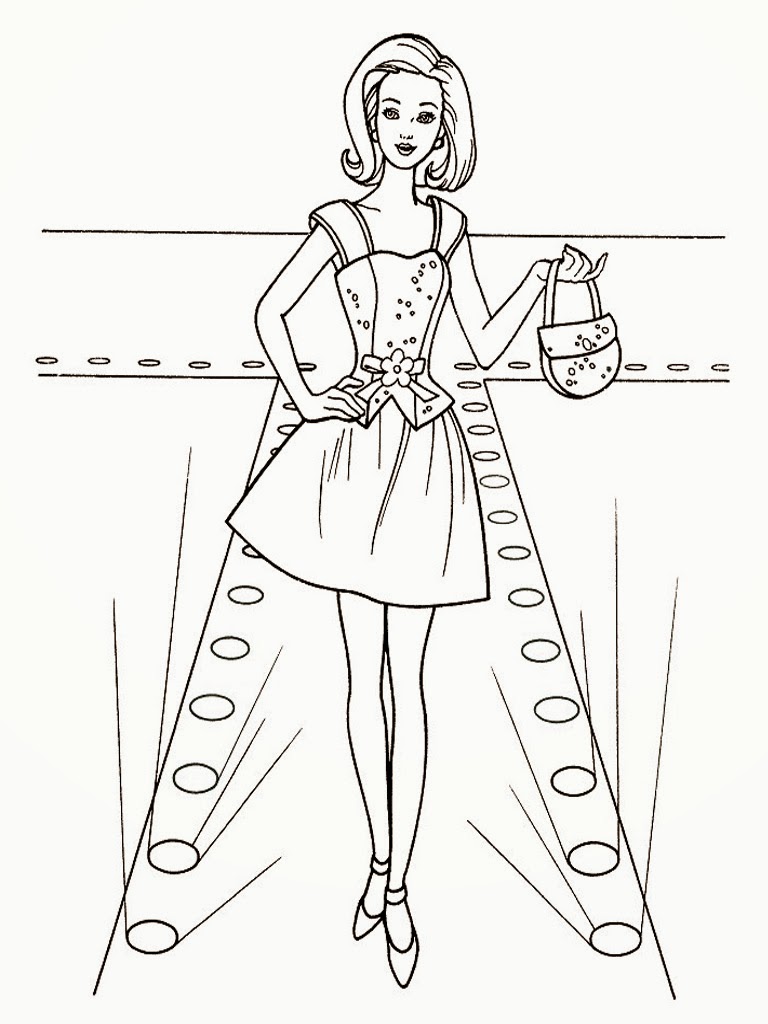 Model Coloring Pages 1
